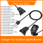 100cm USB Charging Cable Watch Charger Cord for TomTom Spark Runner2/3/Spark 3
